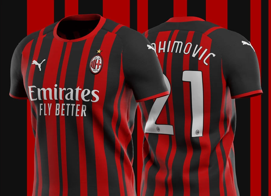 AC Milan 2021-22 Home Shirt Prediction