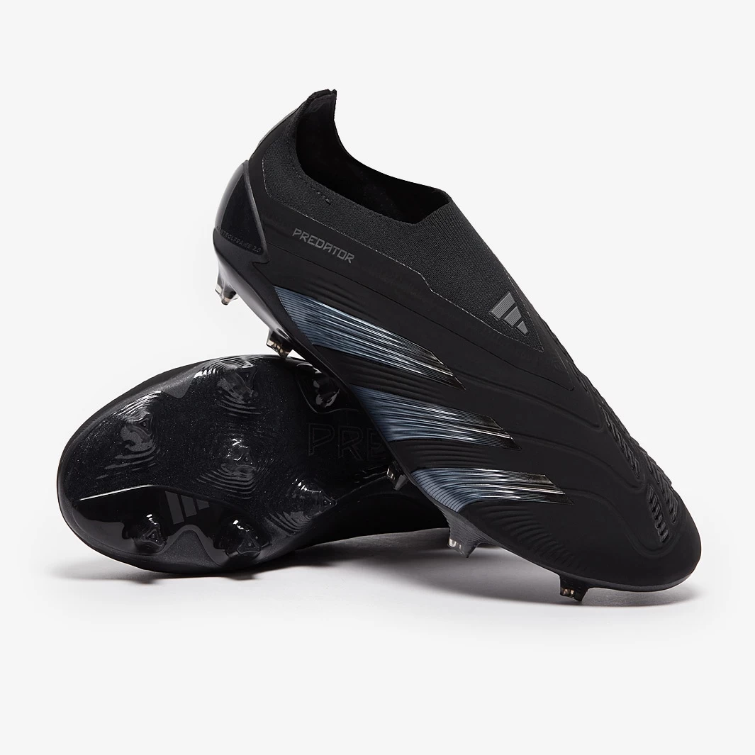 Adidas Predator Elite Laceless FG Nightstrike - Core Black / Core Black / Carbon