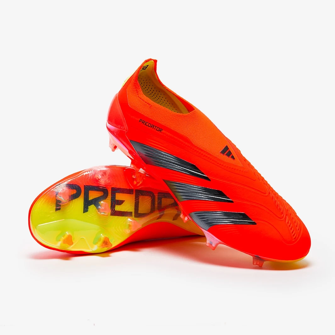 Adidas Predator Elite Laceless FG SE Predstrike - Solar Red / Core Black / Team Solar Yellow