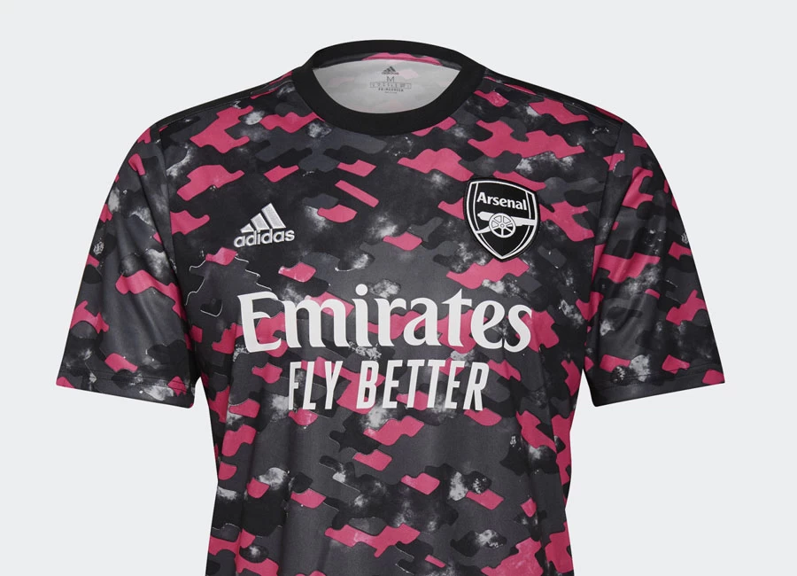 Arsenal Pre-Match Jersey - Pink / Dgh Solid Grey / Black