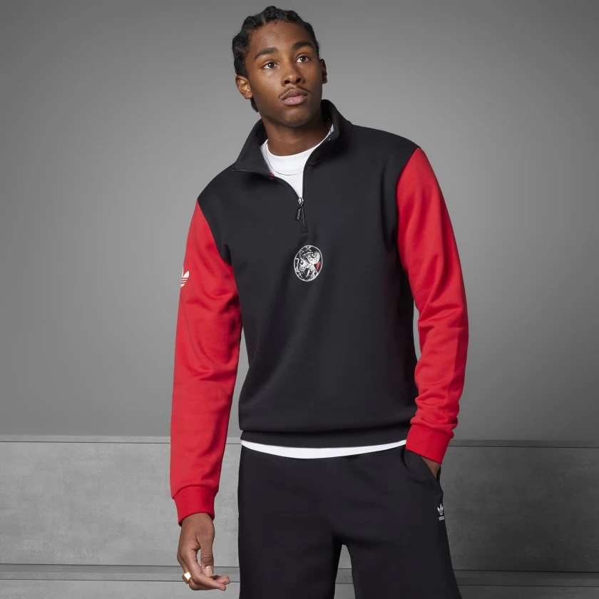 Ajax Amsterdam OG Quarter-Zip Jacket - Black