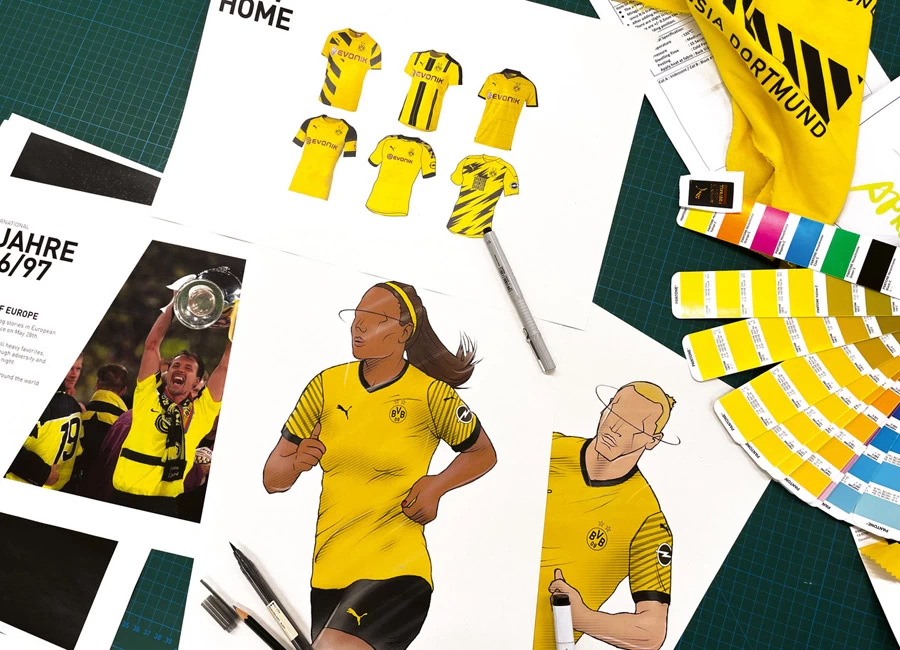 How is a Borussia Dortmund shirt made?