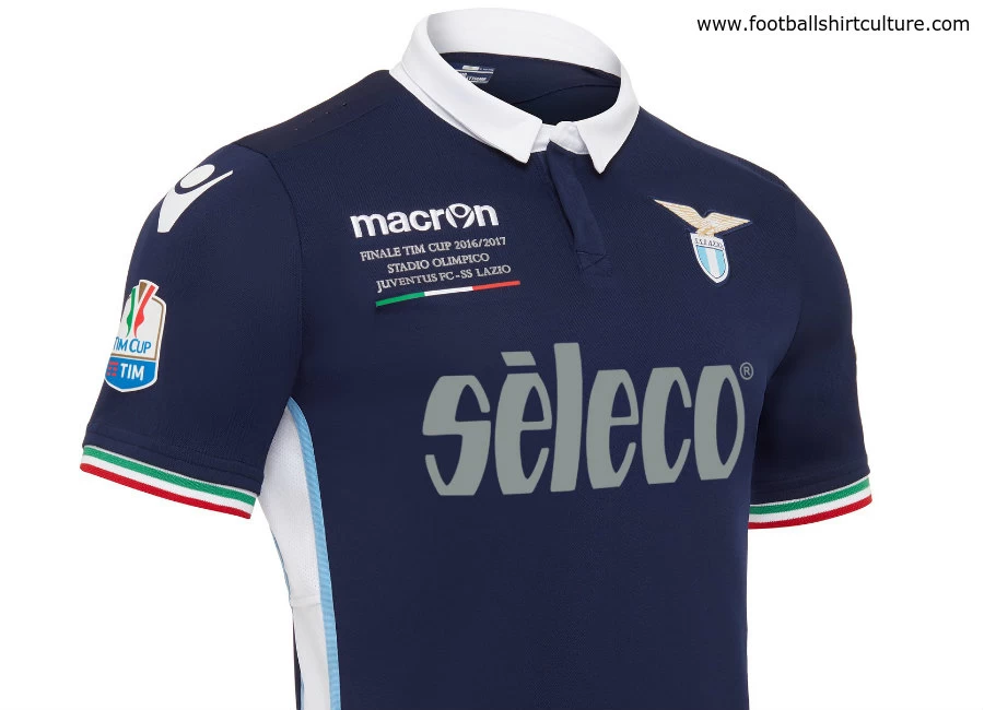 Lazio 2016/17 Macron Tim Cup Final Matchday Shirt