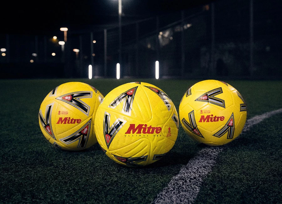 Mitre FA CUP Ultimax Pro 22/23 - Yellow / Black / FA Cup Red