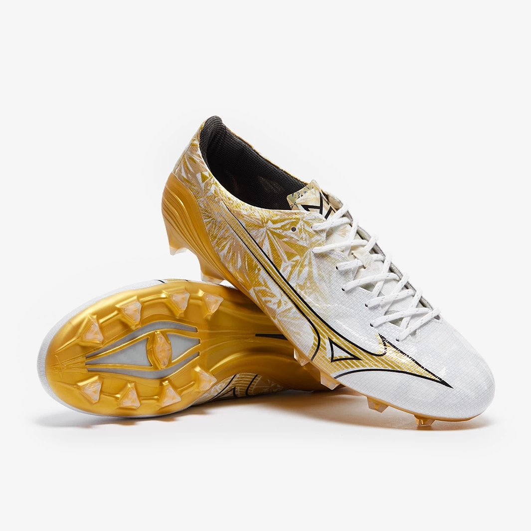 Mizuno Alpha Elite FG - White / GE Gold / Black