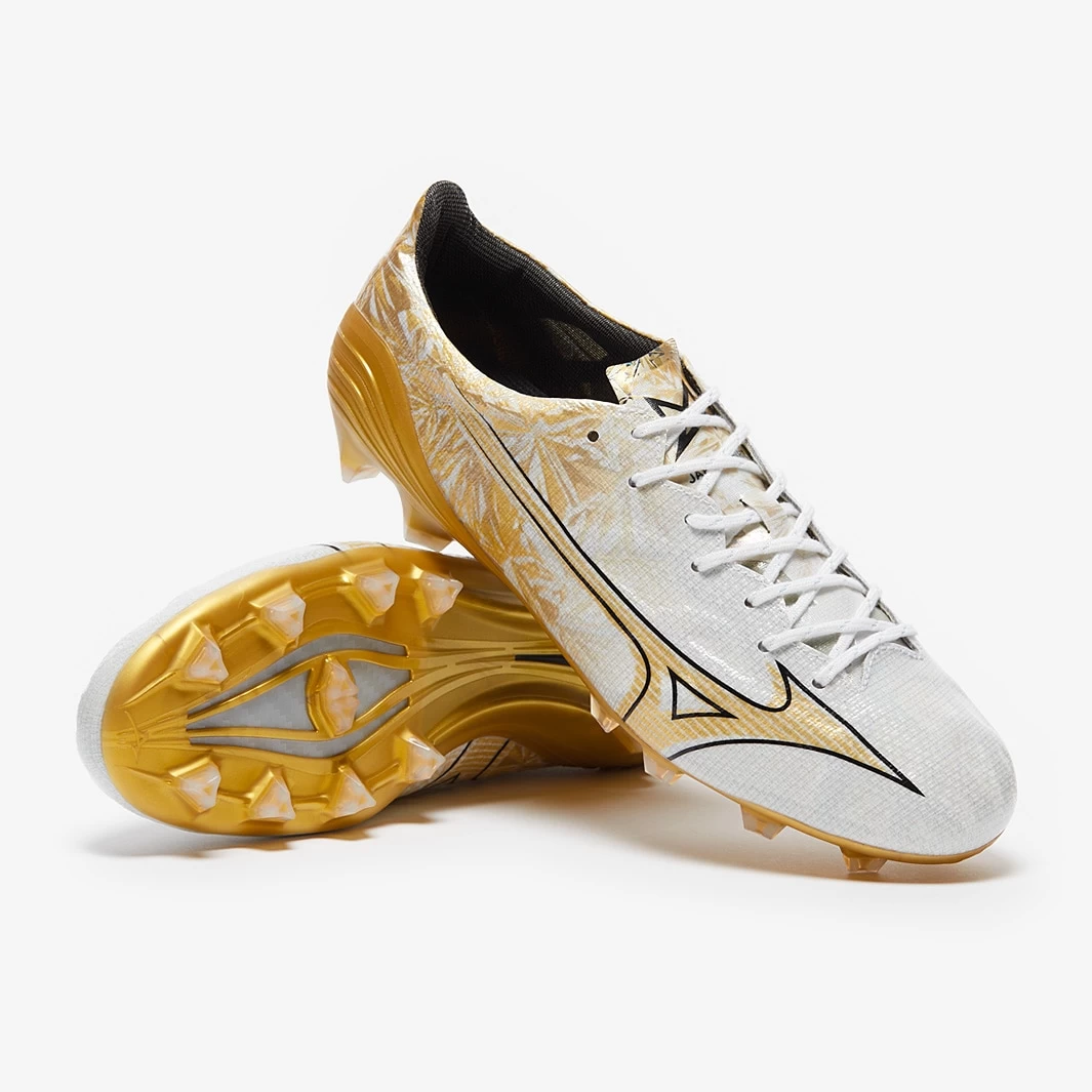 Mizuno Alpha Made In Japan FG - White / GE Gold / Black