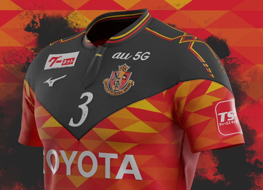 Nagoya Grampus Eight X Mizuno Home Shirt Concept by Corinth