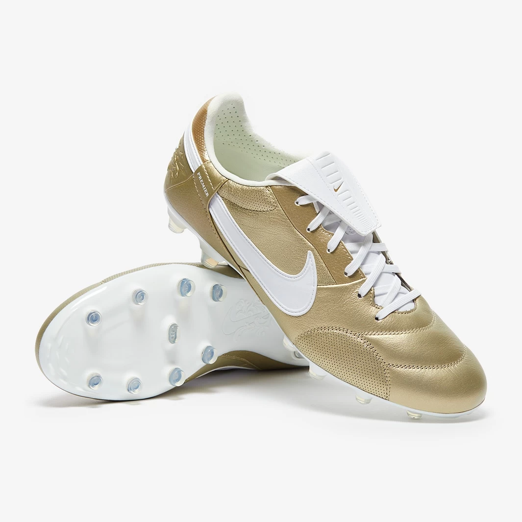 Nike The Premier III FG - Metallic Gold Grain / White / Metallic Gold Grain