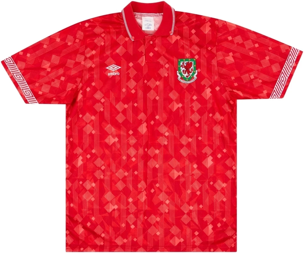 Wales 1990-92 Match Issue Home Shirt